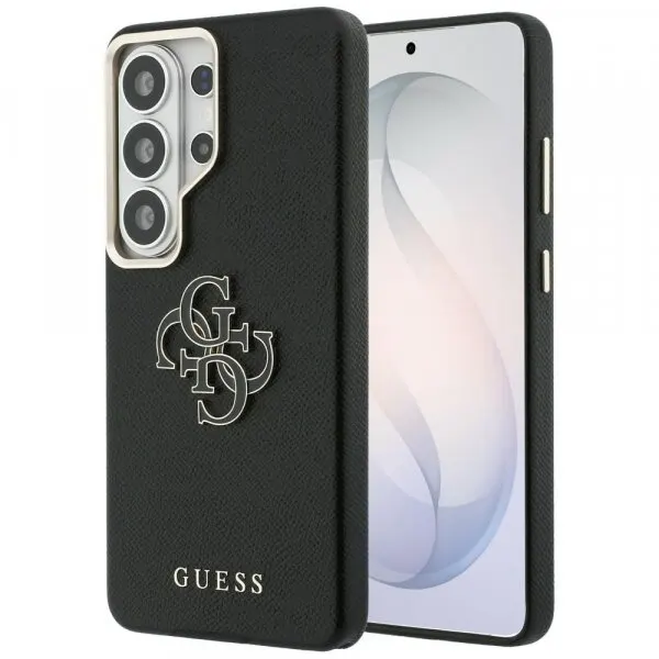 Guess Husa pentru Samsung Galaxy S26 Ultra S948, Guess, 4G Grained Big and Classic Logo, Neagra