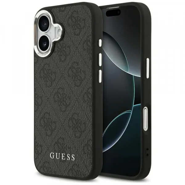 Guess Husa MagSafe pentru Apple iPhone 17, Guess, 4G Classic Logo, Neagra