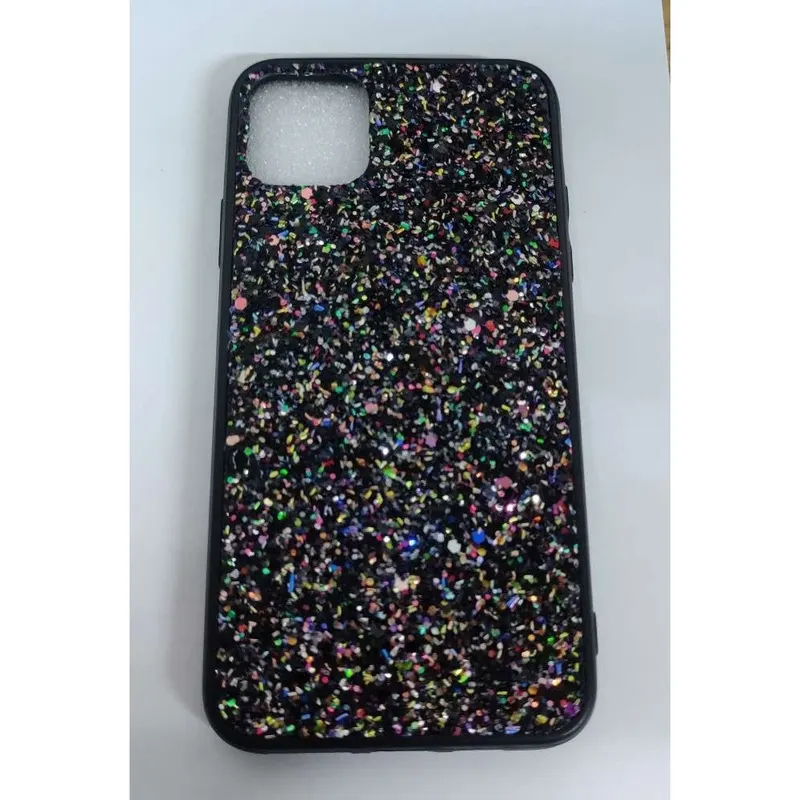 Apple, Husa de protectie pentru pentru Apple iPhone 11 Pro Max Sparkling Glitter TPU Negru