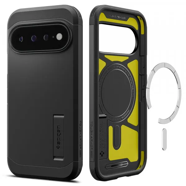 Spigen Husa MagSafe pentru Google Pixel 11 Pro XL, Spigen, Tough Armor, Neagra ACS11453