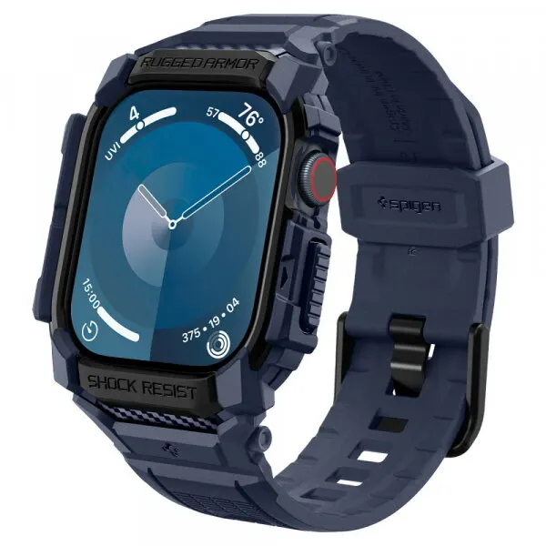 Spigen Husa Spigen Rugged Armor Pro pentru Apple Watch Series 10 / 11 46mm, Bleumarin ACS08606