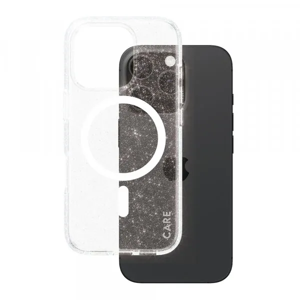 Panzerglass Husa MagSafe pentru Apple iPhone 16 Pro, PanzerGlass, Care Urban Combat Star Lit, Transparenta Alba