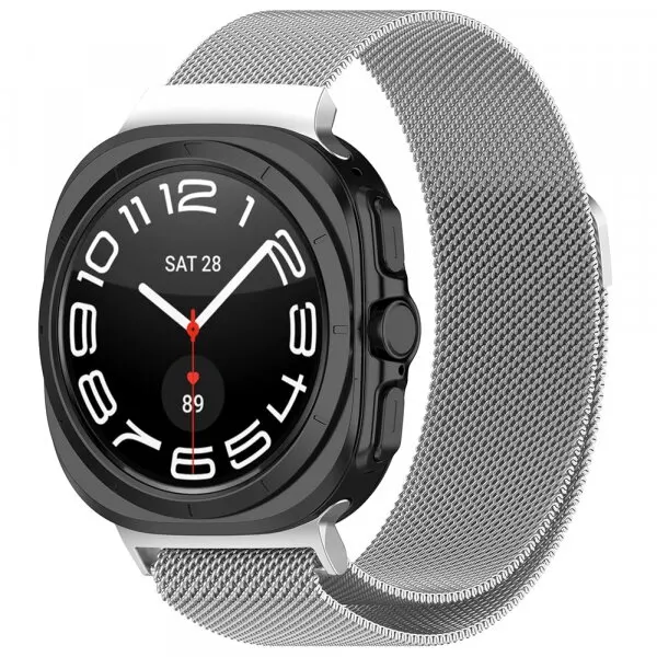 techsuit Curea Techsuit W009 pentru Samsung Galaxy Watch Ultra Series, Argintie