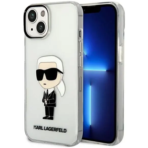 Karl Lagerfeld Husa pentru Apple iPhone 14 Plus, Karl Lagerfeld, Ikonik Karl, Transparenta