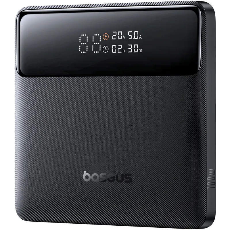 BASEUS Acumulator extern Baseus H1 20.000 mAh, 100W, Fast Charge, Digital Display, 2x USB-C, 2x USB-A, Negru