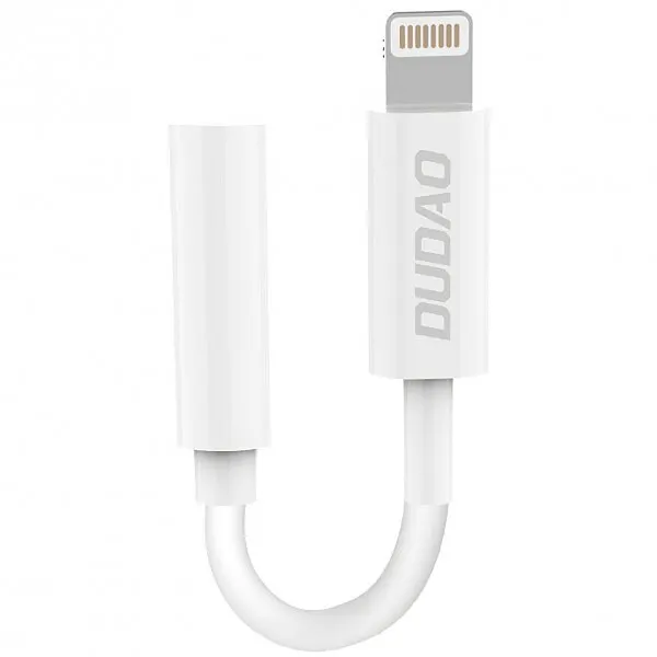 Dudao Adaptor Audio Lightning - 3.5mm Dudao L16i, Alb