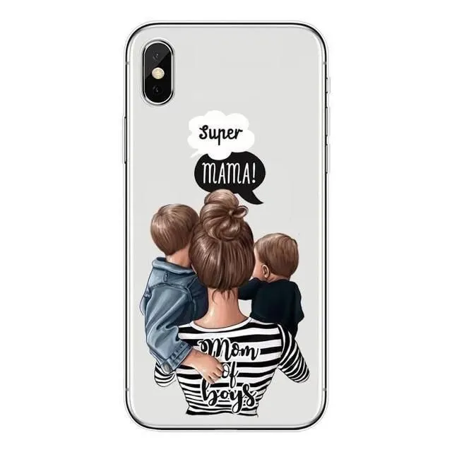 Flippy, Husa protectie Flippy compatibila cu Samsung A03s Glass print Super Mom Multicolor