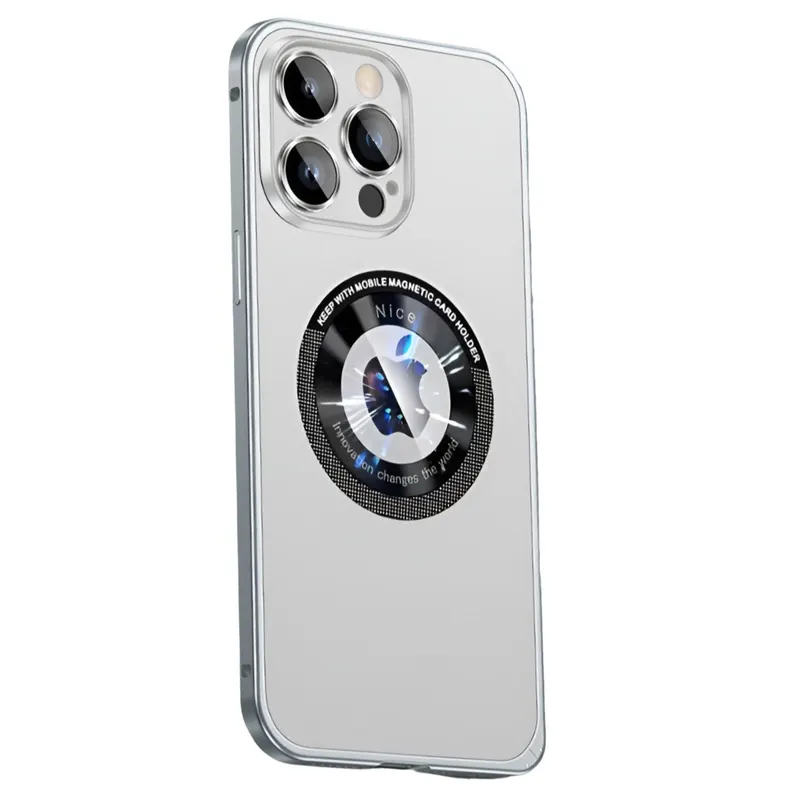Husa de Protectie MagSafe Compatibila cu iPhone 15 Pro Max, Flippy, Carcasa din Metal, Incarcare Wireless, Acoperire