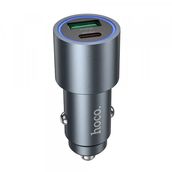 HOCO Incarcator Auto HOCO Z60, 48W, 3A, 1 x USB-A - 1 x USB-C, Negru