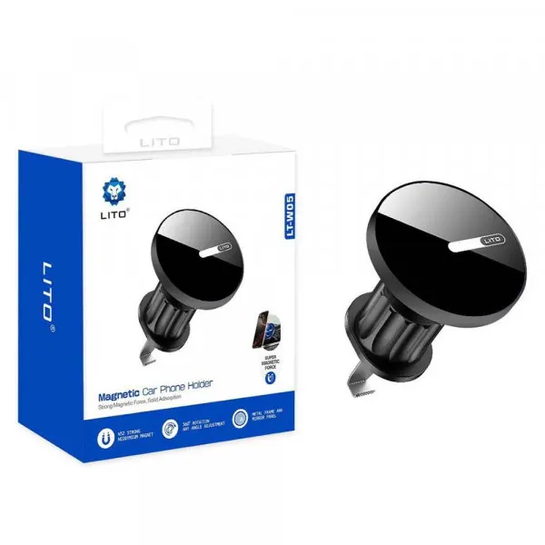LITO Suport Auto Magnetic Lito LT-W05, Universal, Negru