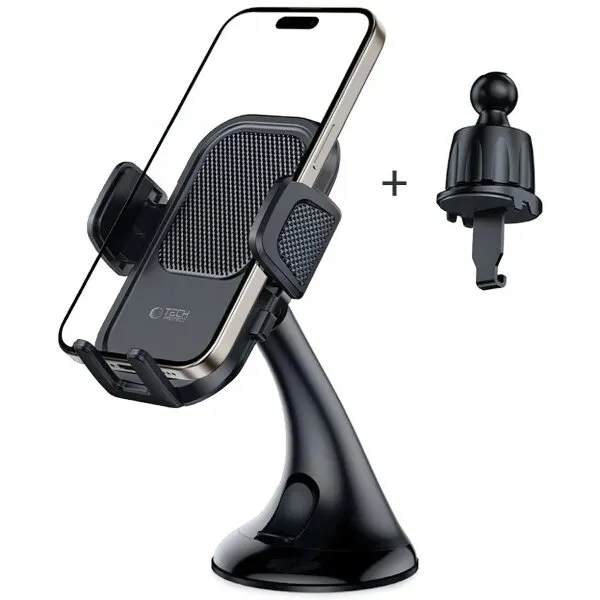 Tech-Protect Suport Auto Tech-Protect V8-3 2in1, Universal, Negru