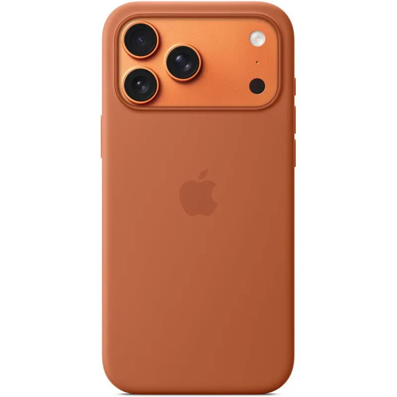 Apple Husa de protectie spate Apple Silicone Case MGFQ4ZM/A cu MagSafe pentru iPhone 17 Pro Max, Maro
