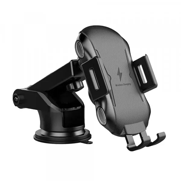 techsuit Techsuit - Car Holder with Wireless Charging Premium (CAPD032) - for Dashboard, Windshield, Air Vent, 10W - Black