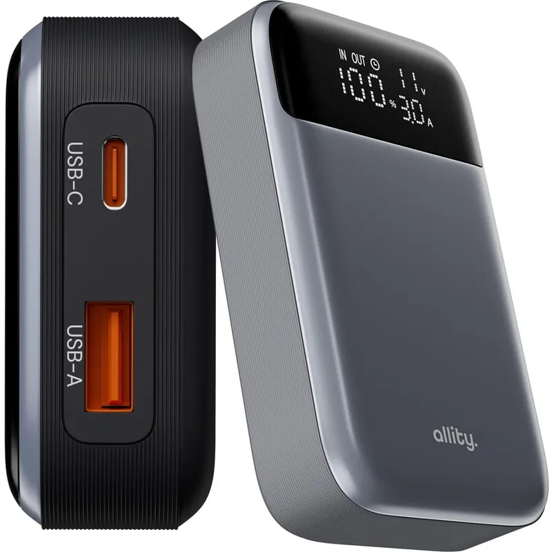 Allity Acumulator extern Allity APB-200, PD Quick Charge, 33W, 10000 mAh, Gri
