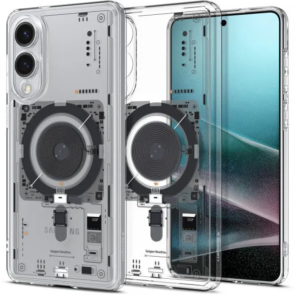 Spigen Husa MagSafe pentru Samsung Galaxy S25 Edge S937, Spigen, Ultra Hybrid Neo One, Transparenta ACS09416