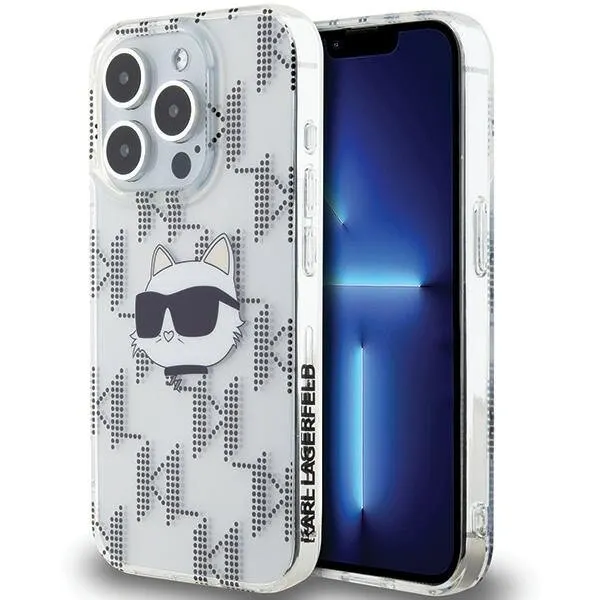 Karl Lagerfeld Husa pentru Apple iPhone 15 Pro Max, Karl Lagerfeld, IML Electroplated Choupette Head, Transparenta