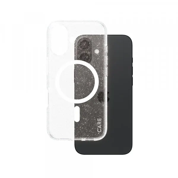 Panzerglass Husa MagSafe pentru Apple iPhone 16, PanzerGlass, Care Urban Combat Star Lit, Transparenta Alba