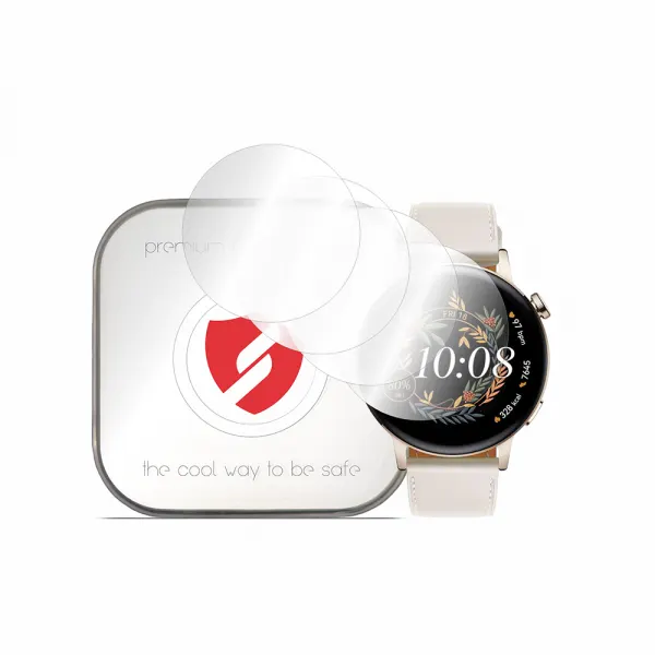 Smart Protection Folie Protectie Smart Protection Premium Classic pentru Huawei Watch GT 3 42mm, Set 4 bucati, Plastic