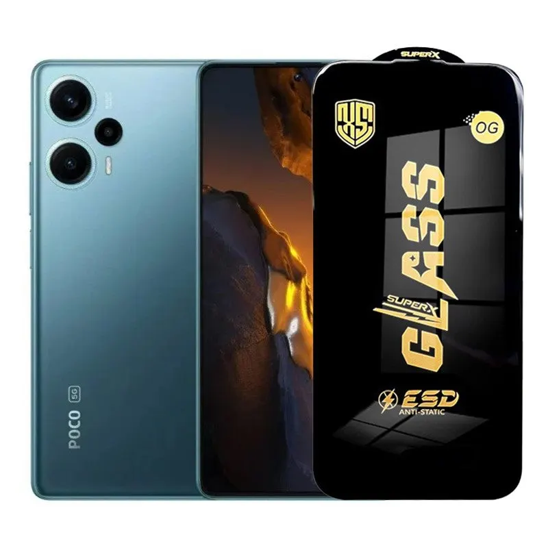 Flippy, Folie de Protectie pentru Xiaomi Poco F5, Flippy, Sticla Securizata ESD, Margini Negre