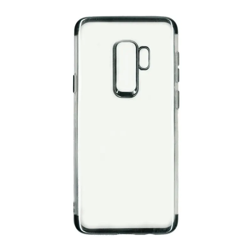 Samsung, Husa Samsung Galaxy S9 Plus Transparent cu Margini Negre