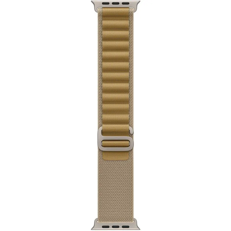 Apple Curea SmartWatch Apple MXN13ZM/A, 49mm, Tan Alpine Loop Small Natural Titanium Finish/Small