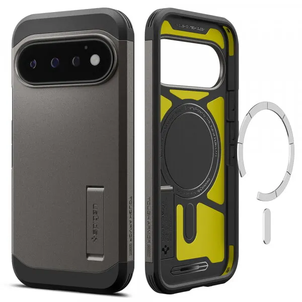 Spigen Husa MagSafe pentru Google Pixel 11 Pro, Spigen, Tough Armor, Gri ACS11860