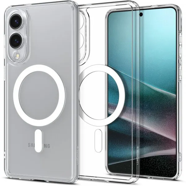 Spigen Husa MagSafe pentru Samsung Galaxy S25 Edge S937, Spigen, Ultra Hybrid, Alba ACS09418