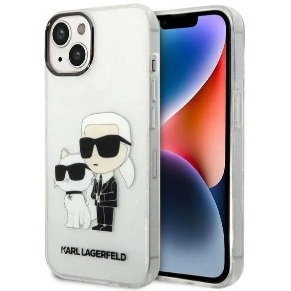 Karl Lagerfeld Husa pentru Apple iPhone 14 Plus, Karl Lagerfeld, Glitter Karl & Choupette, Transparenta