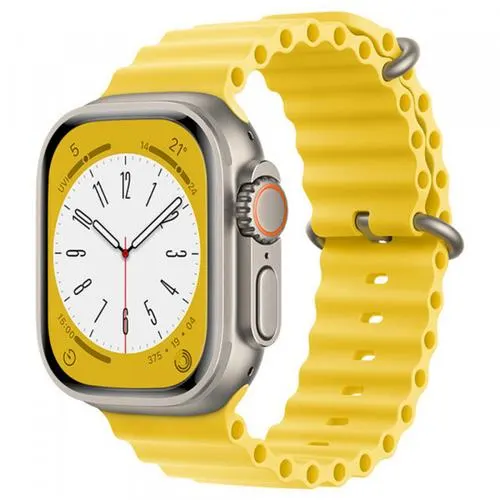 Curea Techsuit W038 pentru Apple Watch 42mm / 41mm / 40mm / 38mm Series, Galben