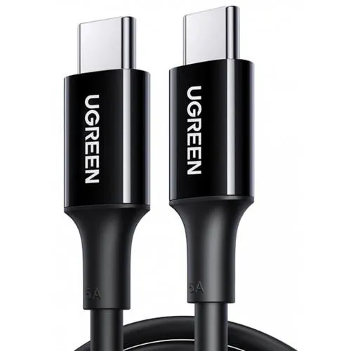 Cablu Date si incarcare UGREEN US300, USB-C - USB-C, 100W, 2m (Negru)