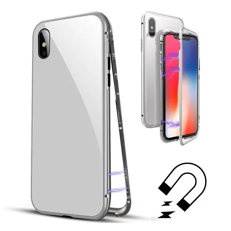 Apple, Husa de protectie Magnetic 360 pentru Apple iPhone 7, Argintiu