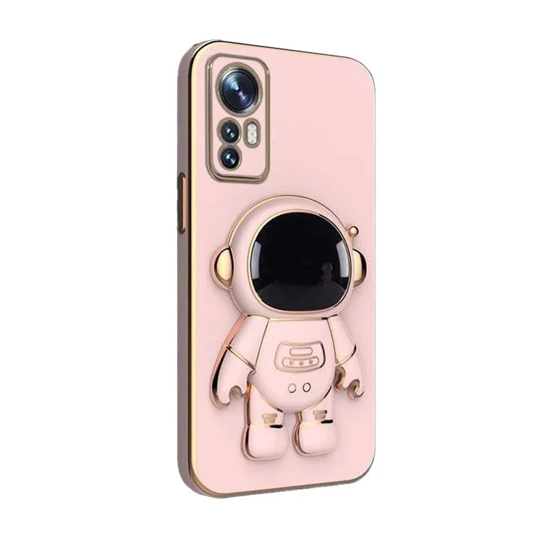 Husa de Protectie 2 in 1, Flippy, Husa de Protectie pentru Honor 90, Model Astronaut, Husa cu Suport, din TPU, Roz