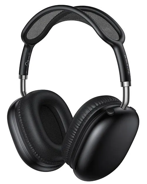 Casti Stereo Wireless Borofone BO36 Tone, Bluetooth, A2DP, Negru