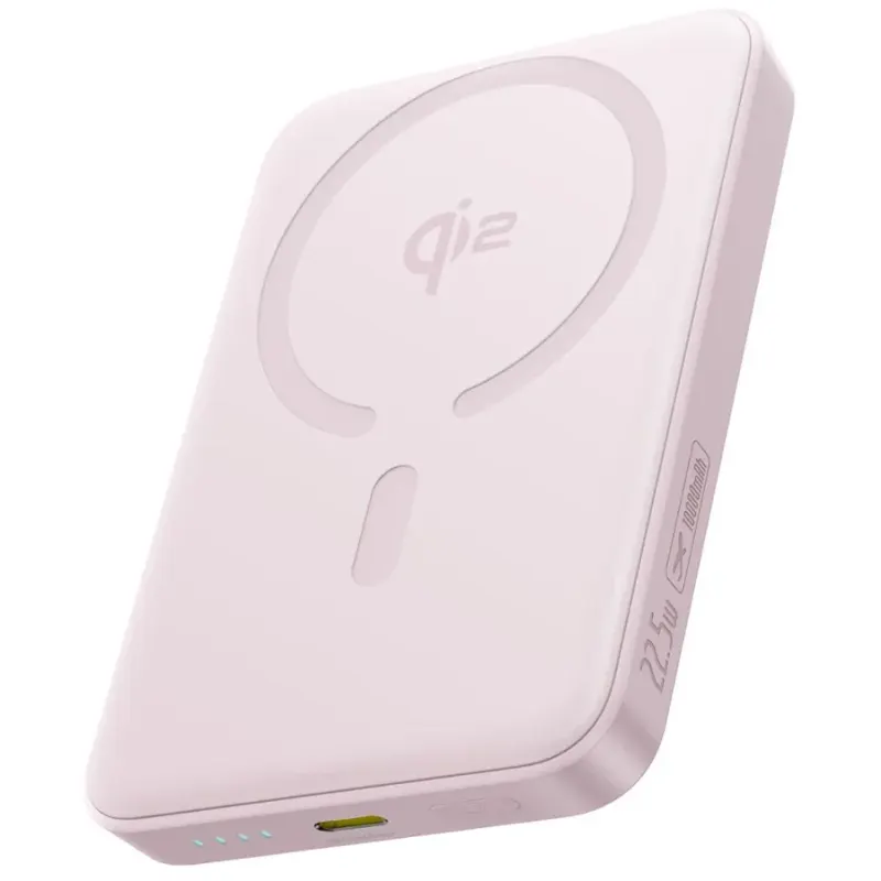 BASEUS Acumulator extern Baseus EnerFill FM12, Qi2, Magnetic ,10.000 mAh, 22.5W, Roz
