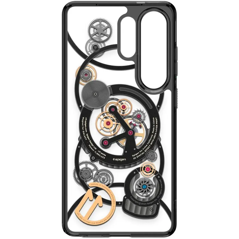 Samsung Husa Protectie Spate pentru telefon mobil Samsung Galaxy S26 Ultra, GP-FPS948PGBBW, Magnet Case (Chronos), Design subtire si durabil, imprimare in 6 straturi, efect stereoscopic 3D, inel magnetic incorporat, Negru