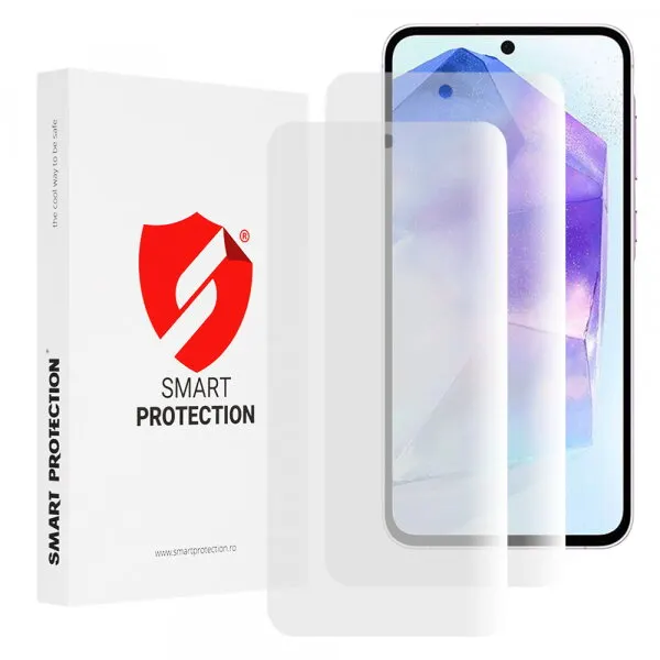 Smart Protection Folie de protectie Ecran Smart Protection Premium Classic pentru Samsung Galaxy M35 / A55 5G A556 / A35 5G A356, Plastic, Set 2 bucati
