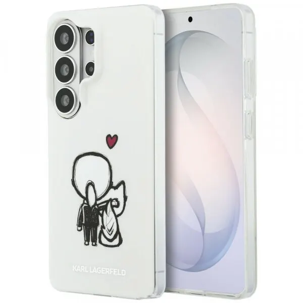 Karl Lagerfeld Husa MagSafe pentru Samsung Galaxy S26 Ultra S948, Karl Lagerfeld, IML Karl & Choupette Back Logo, Alba