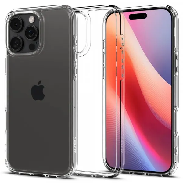 Spigen Husa pentru Apple iPhone 16 Pro Max, Spigen, Ultra Hybrid, Transparenta ACS07992