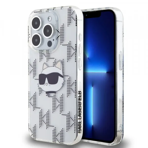 Karl Lagerfeld Husa pentru Apple iPhone 15 Pro, Karl Lagerfeld, IML Electroplated Choupette Head, Transparenta