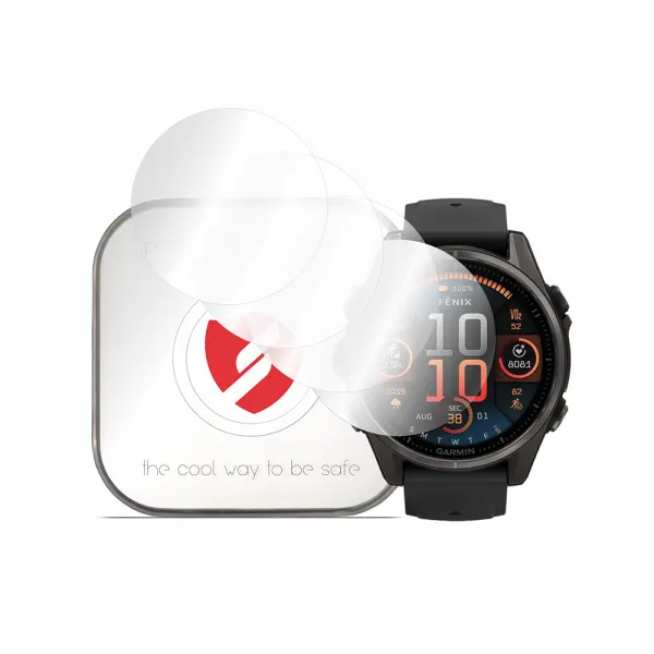 Smart Protection Folie Protectie Smart Protection Premium Classic pentru Garmin Fenix 8 47mm, Set 4 bucati, Plastic