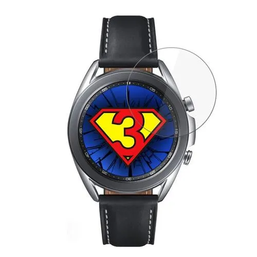 Set 3 folii protectie 3MK FlexibleGlass, pentru Samsung Galaxy Watch 3 41mm, 7H, 0.3 mm