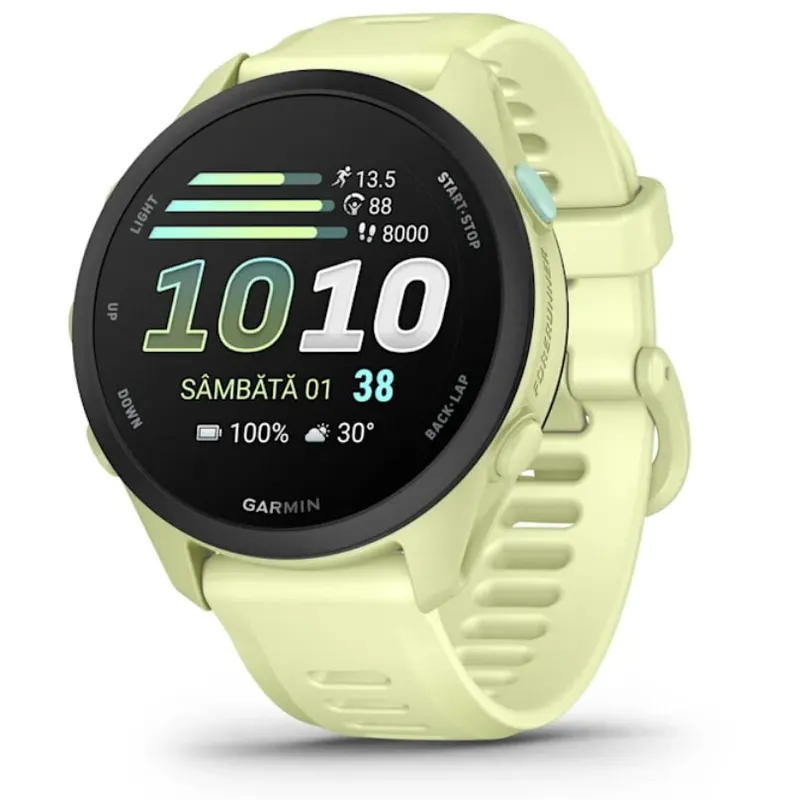 GARMIN Ceas inteligent Garmin Forerunner 70, 43 mm, AMOLED, GPS, Android/iOS, curea silicon, Galben