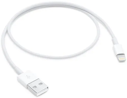Cablu de date Apple me291zm/a, Lightning, 0.5m (Alb)