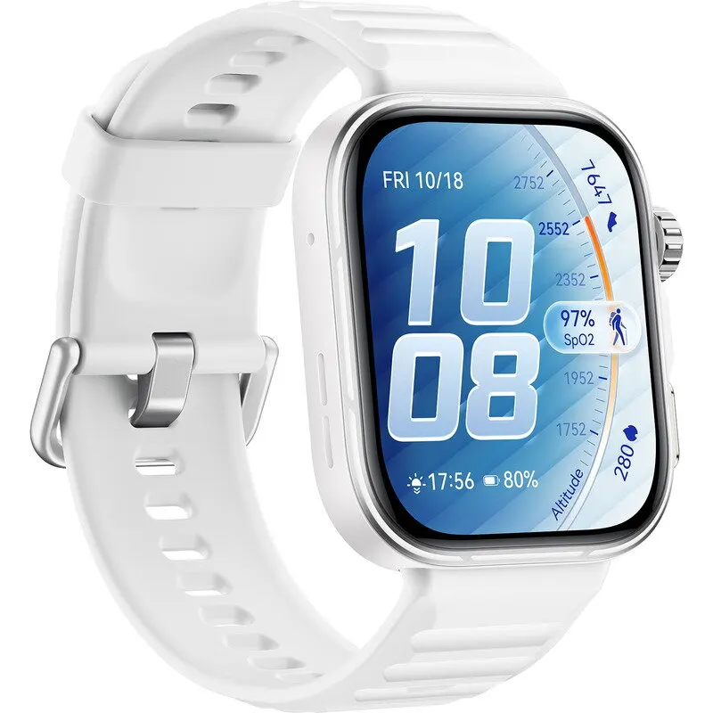 Huawei Ceas inteligent Watch Huawei Fit 5 Pro, 1.92 inch, LTPO AMOLED, Alb-Argintiu