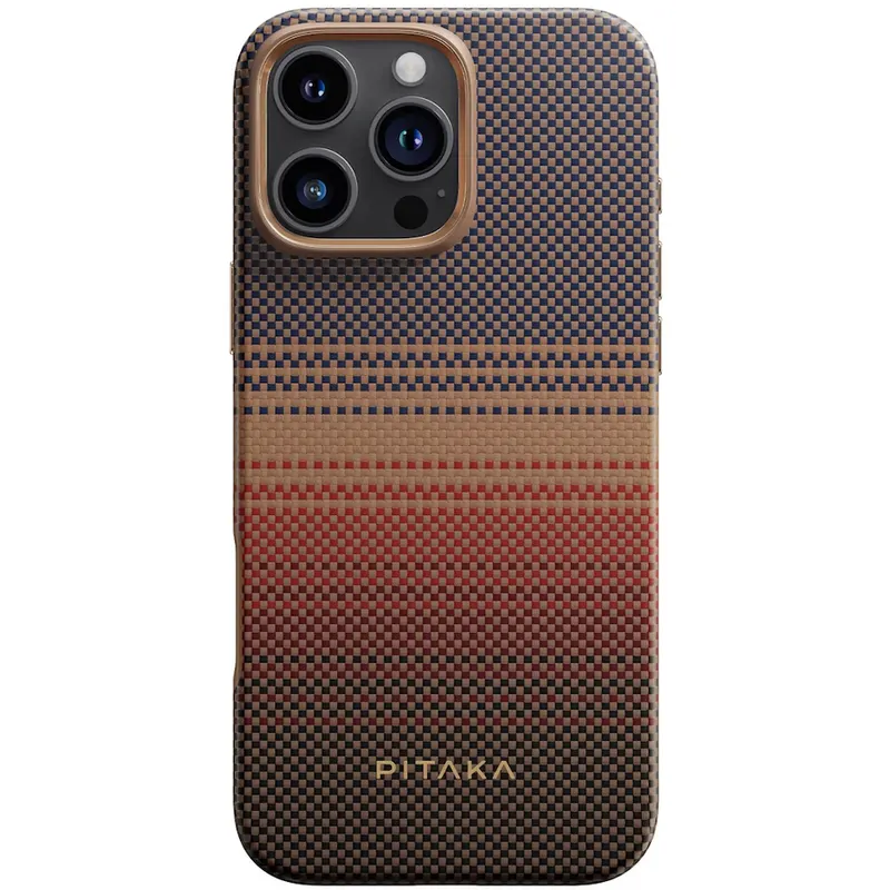 Pitaka Husa PITAKA Military Grade compatibila cu iPhone 16 Pro, Sunset