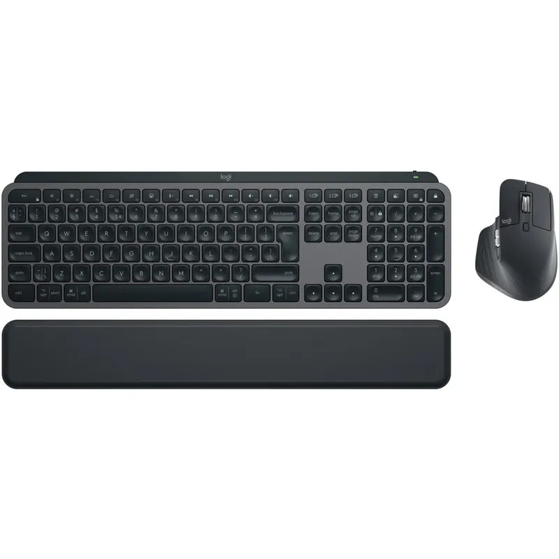 Logitech Kit Logitech MX Keys S Combo, MX Keys S + MX Master 3S, 2.4GHz&Bluetooh, Silent, USB-C, Graphite