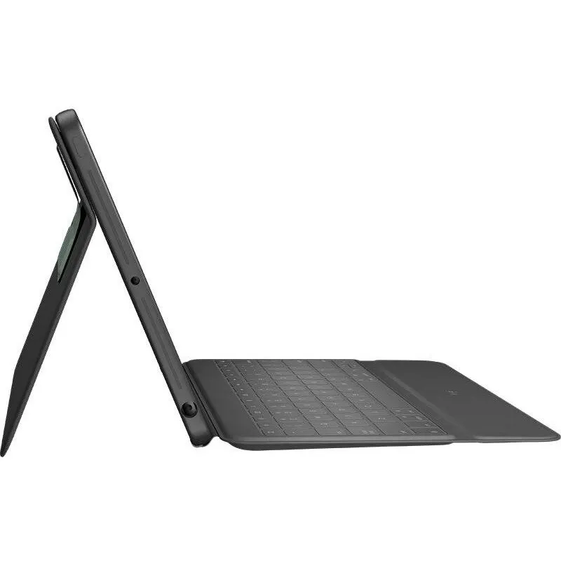 Logitech Logitech Husa protectie 920-009319 Rugged Folio cu tastatura Graphite pentru iPad (7th gen)