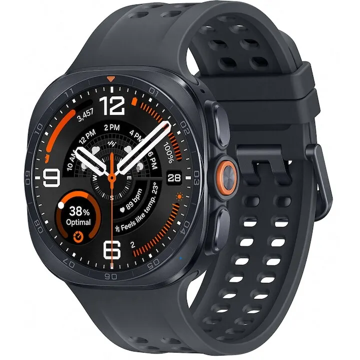Samsung Ceas inteligent Smartwatch Samsung Galaxy Watch Ultra2 (2026) LTE, 47 mm, Ecran AMOLED 1.52, 2GB RAM, 64GB Flash, Wi-Fi, Bluetooth, NFC, 4G, 10 ATM, Gri