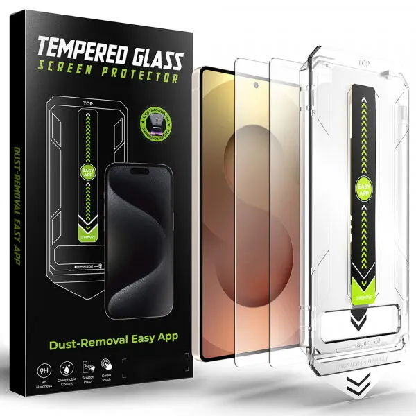 techsuit Folie de protectie Ecran Techsuit TitanGlass CrystalHD pentru Samsung Galaxy S25 Ultra S938, Sticla Securizata, Full Glue, Set 2 bucati