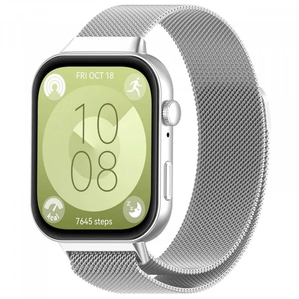 techsuit Curea Techsuit W009 pentru Huawei Watch Fit 5 Pro / Fit 5 / Fit 4 Pro / Fit 4 / Fit 3, Argintie